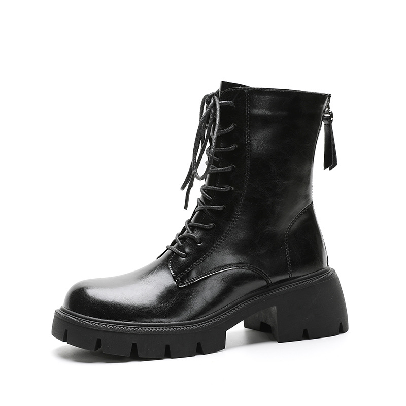 Boots | Damen Boots Aus Kunstleder Mit Logo-Zipper Boots Boots