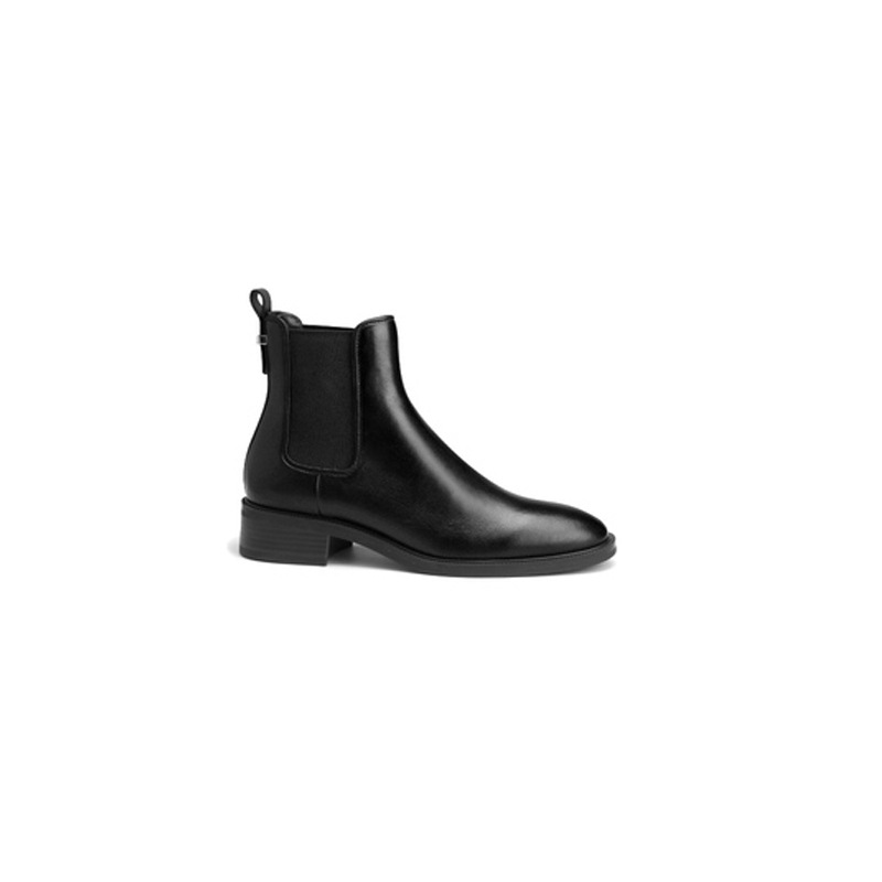 Business-Schuhe | Herren Chelsea Boots Aus Leder Mit Signature-Streifen-Akzent Business-Schuhe Business-Schuhe