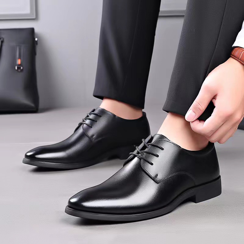 Business-Schuhe | Herren Derbys Aus Leder Mit Signature-Details Business-Schuhe Business-Schuhe