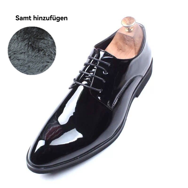 Business-Schuhe | Herren Schnür-Derbys Aus Lackleder Business-Schuhe Business-Schuhe