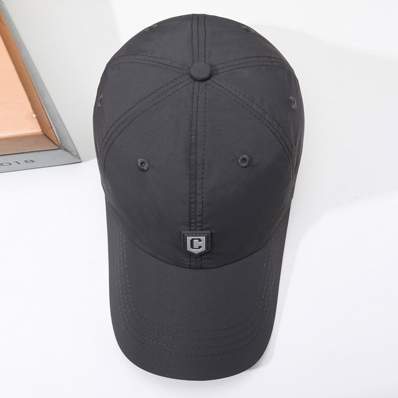 Caps & Mützen | Herren Cap Aus Wasserdichtem Nylon Mit Stack-Logo-Aufnäher Accessoires Caps & Mützen