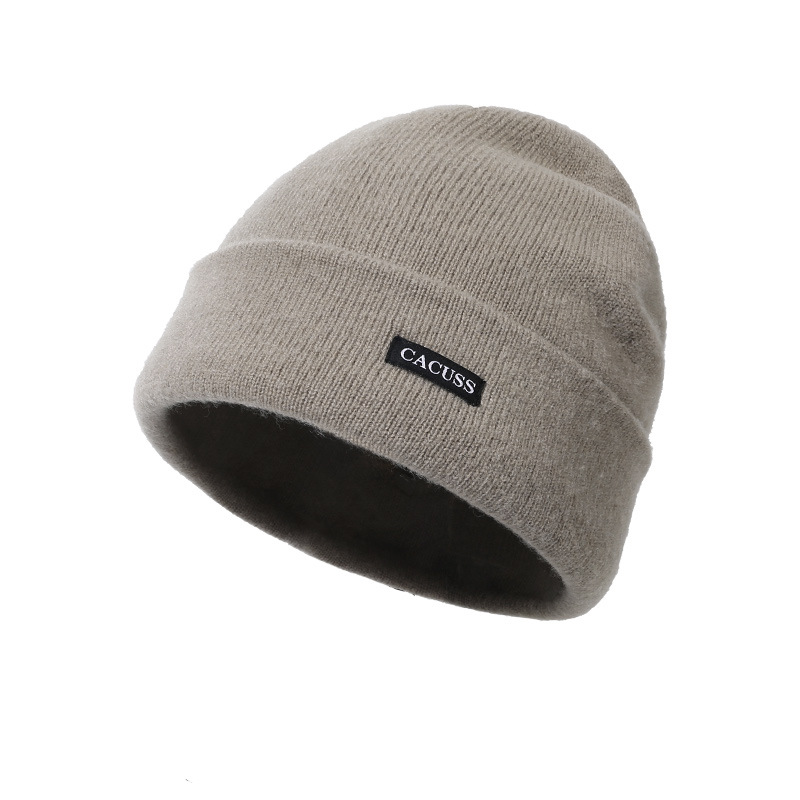 Caps & Mützen | Herren Strickmütze Aus Baumwolle Mit Blauem Logo-Label Accessoires Caps & Mützen