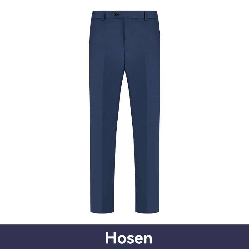 Hosen & Shorts | Herren Modern-Fit Hose Aus Woll-Mix Mit Performance-Stretch Herren Herren