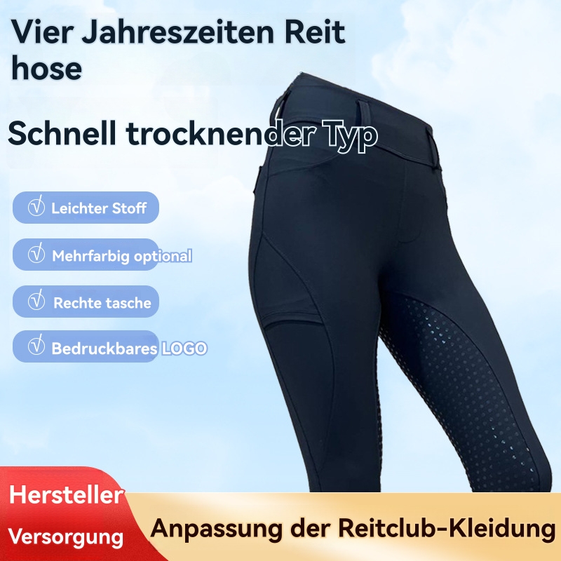 Hosen & Shorts | Herren Reithose Aus Power-Stretch-Gewebe Mit Kniebesatz Herren Herren