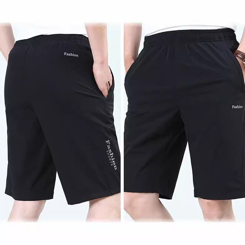 Hosen & Shorts | Herren Schnell Trocknende Shorts Mit Dekorativem Reflektierendem Logo Herren Herren