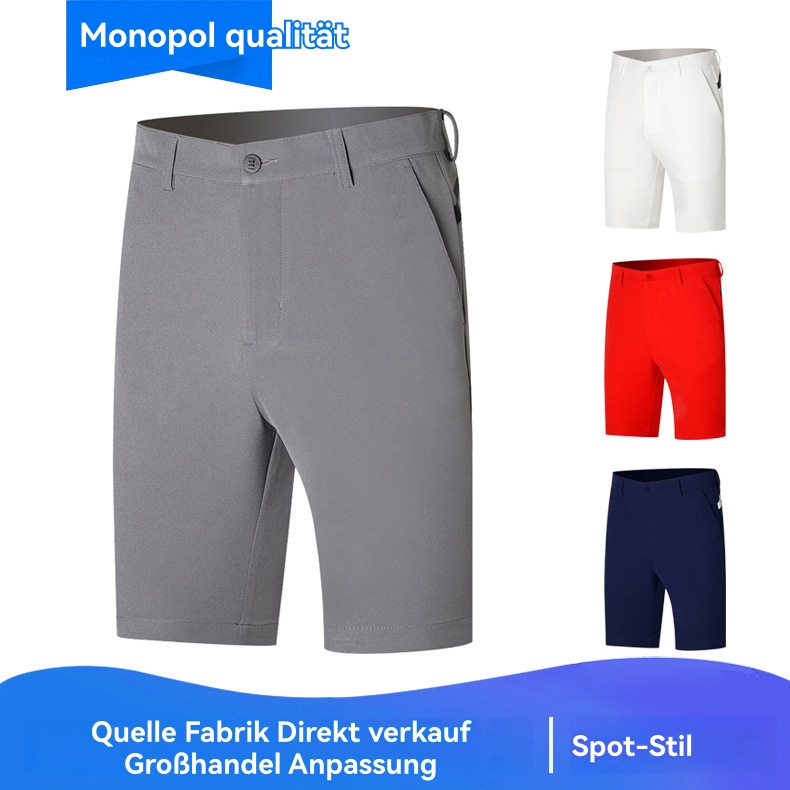 Hosen & Shorts | Herren Slim-Fit Shorts Aus Bügelleichtem Vier-Wege-Stretch Herren Herren