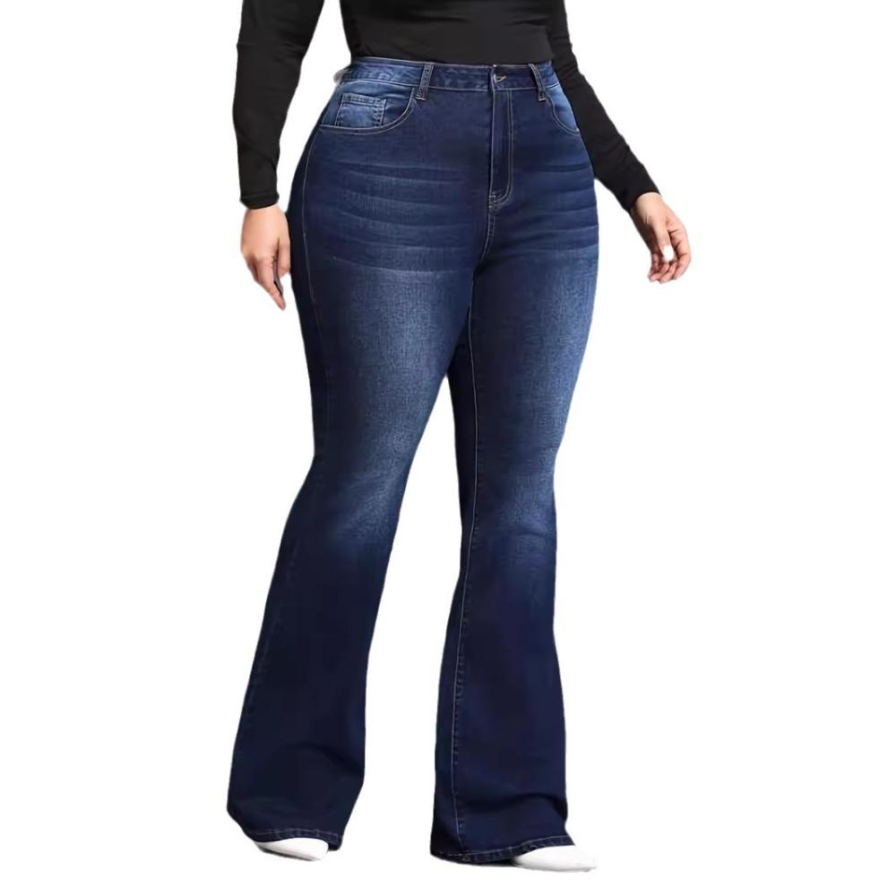 Jeans | Damen Ausgestellte Slim-Fit Jeans Aus Blauem Stretch-Denim Damen Damen