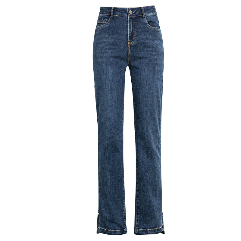 Jeans | Damen Dunkelblaue Slim-Fit Jeans Aus Bequemem Stretch-Denim Damen Damen