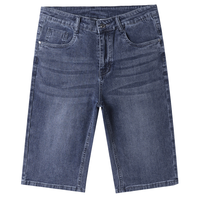 Jeans | Herren Schwarze Regular-Fit Shorts Aus Bequemem Stretch-Denim Herren Herren