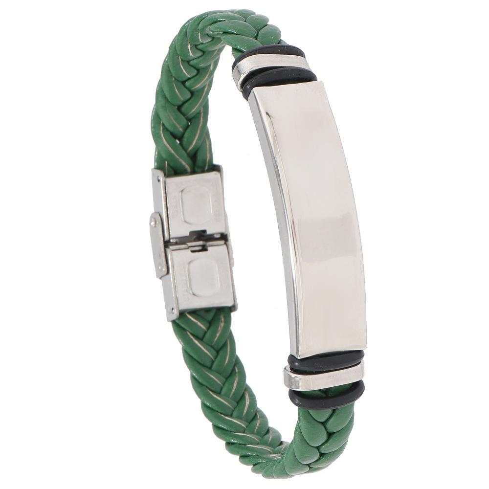 Manschettenknöpfe & Schmuck | Herren Flecht-Armband Aus Braunem Veloursleder Mit Logo-Applikation Accessoires Herren