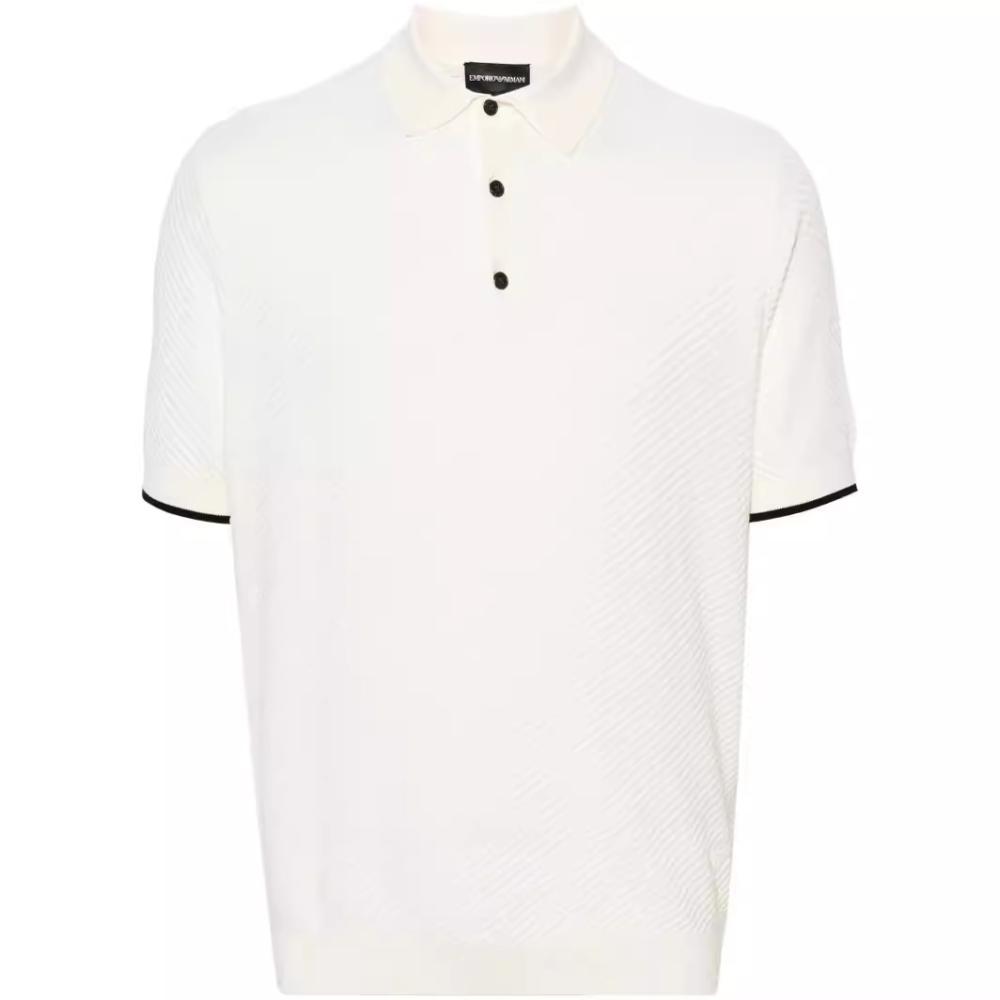 Poloshirts | Herren Regular-Fit Strick-Poloshirt Mit Verschiedenen Strukturen Herren Herren