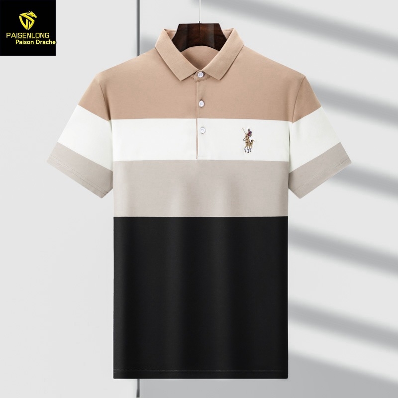 Poloshirts | Herren Strick-Poloshirt Aus Leinen-Mix Mit Reißverschluss Am Kragen Herren Herren