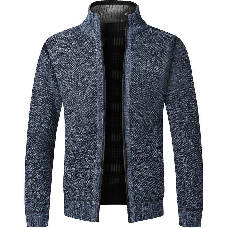 Pullover & Strickjacken | Herren Cardigan Aus Schurwolle Mit Reißverschluss Und Verschiedenen Strukturen Herren Herren