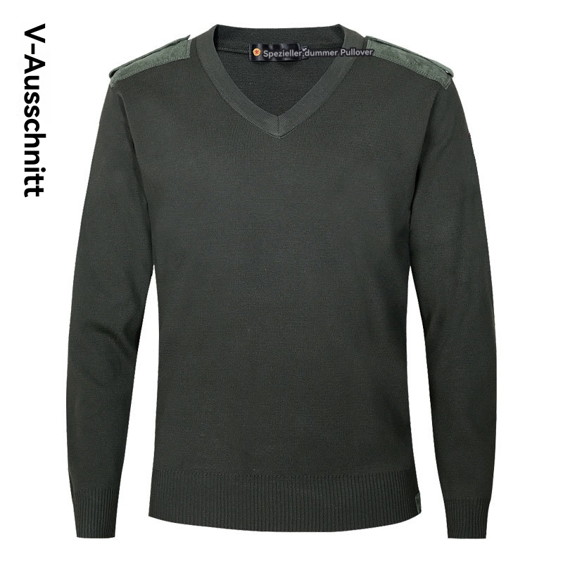 Pullover & Strickjacken | Herren Regular-Fit Pullover Aus Schurwolle Mit V-Ausschnitt Herren Herren