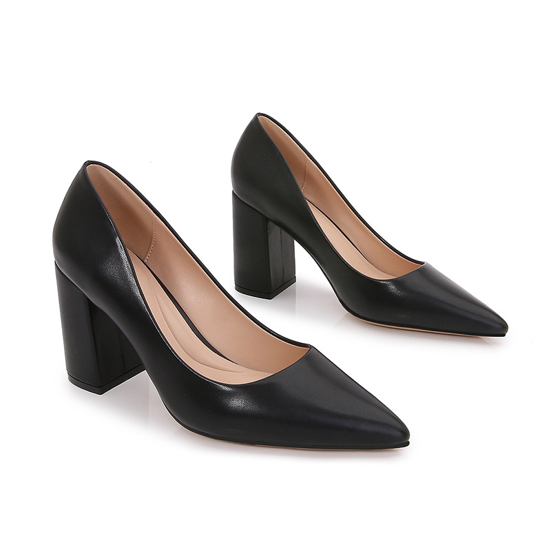 Pumps | Damen Pumps Aus Nappaleder Mit Hohem Blockabsatz Damen Damen