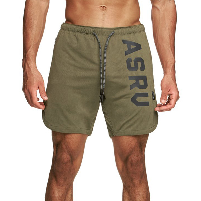 Strandmode | Herren Badeshorts Aus Schnell Trocknender Popeline Mit Vertikalem Logo-Print Herren Herren