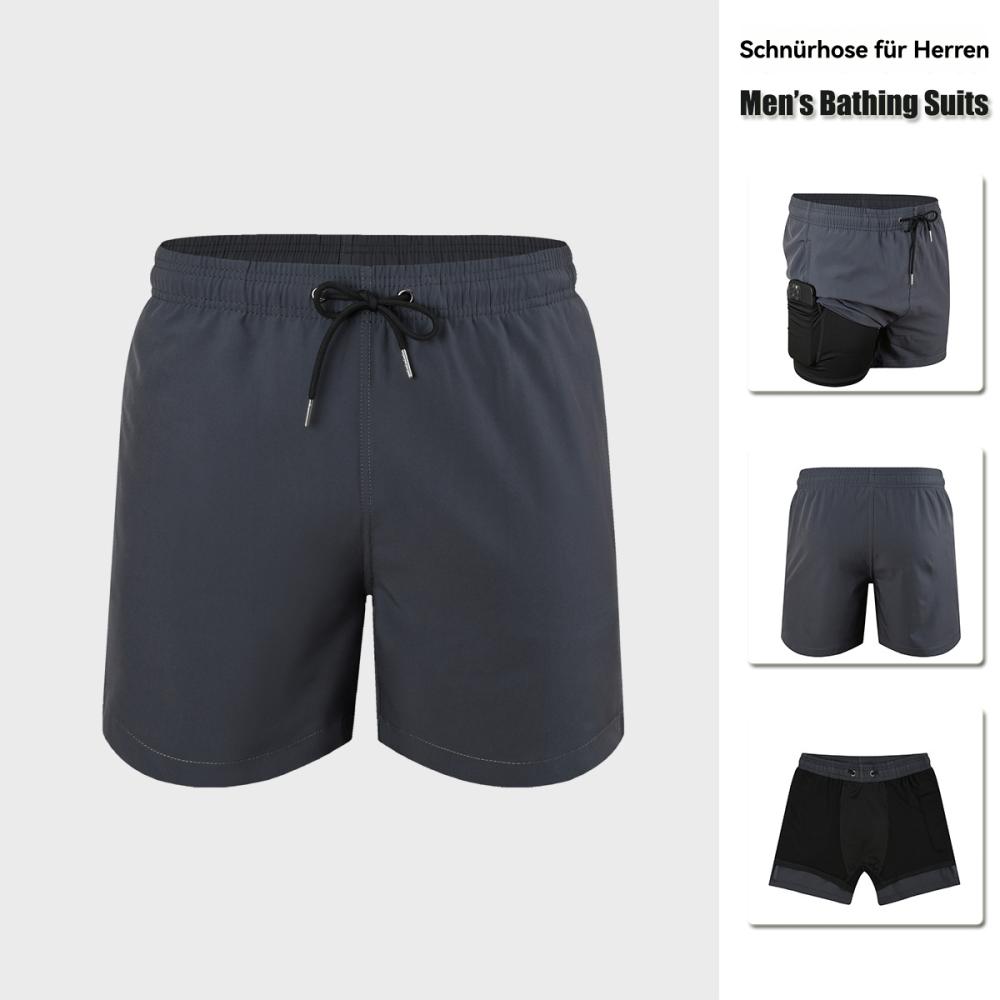 Strandmode | Herren Badeshorts Mit Durchgehendem Innenfutter Und Logo-Tape Herren Herren