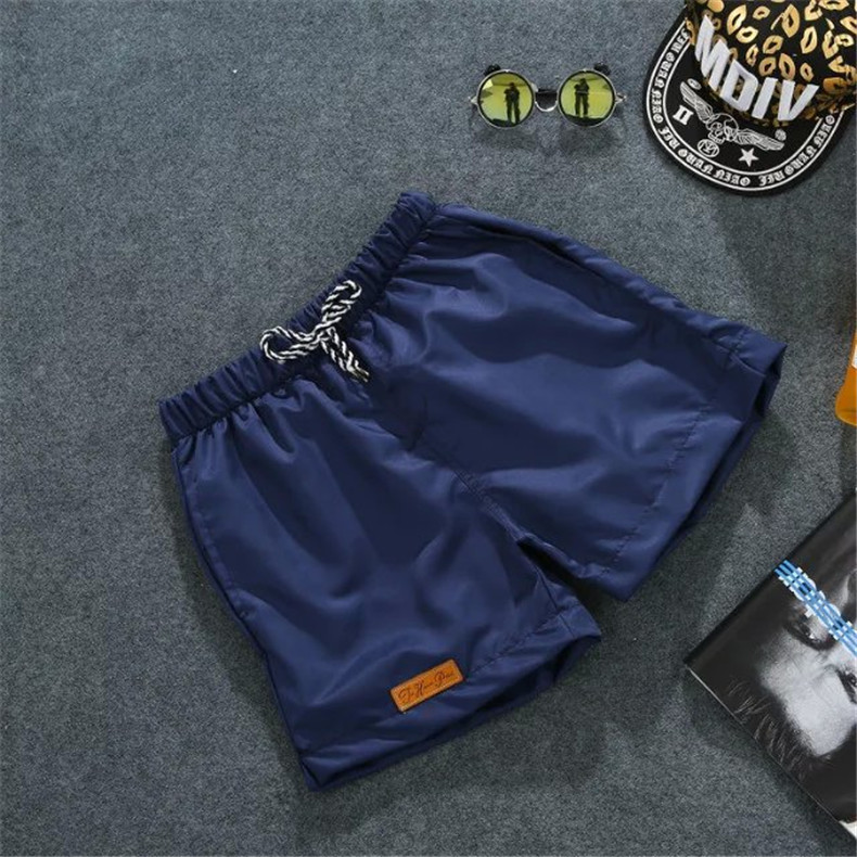 Strandmode | Herren Schnell Trocknende Badeshorts Mit Logo-Label Herren Herren