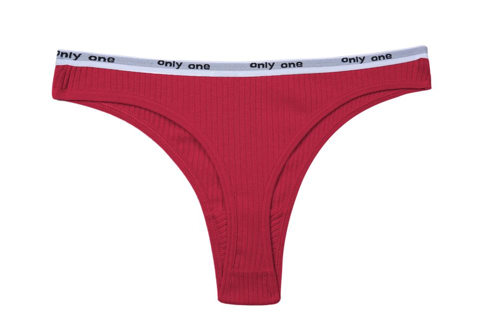 Unterwäsche | Damen String Aus Stretch-Baumwolle Mit Sich Wiederholenden Logos Am Bund Damen Damen